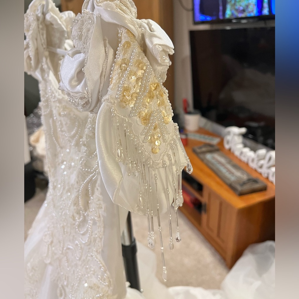 Moonlight Wedding Dress w/Long Train - Picture 4 of 10